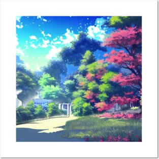 Anime Style Landscape Posters and Art